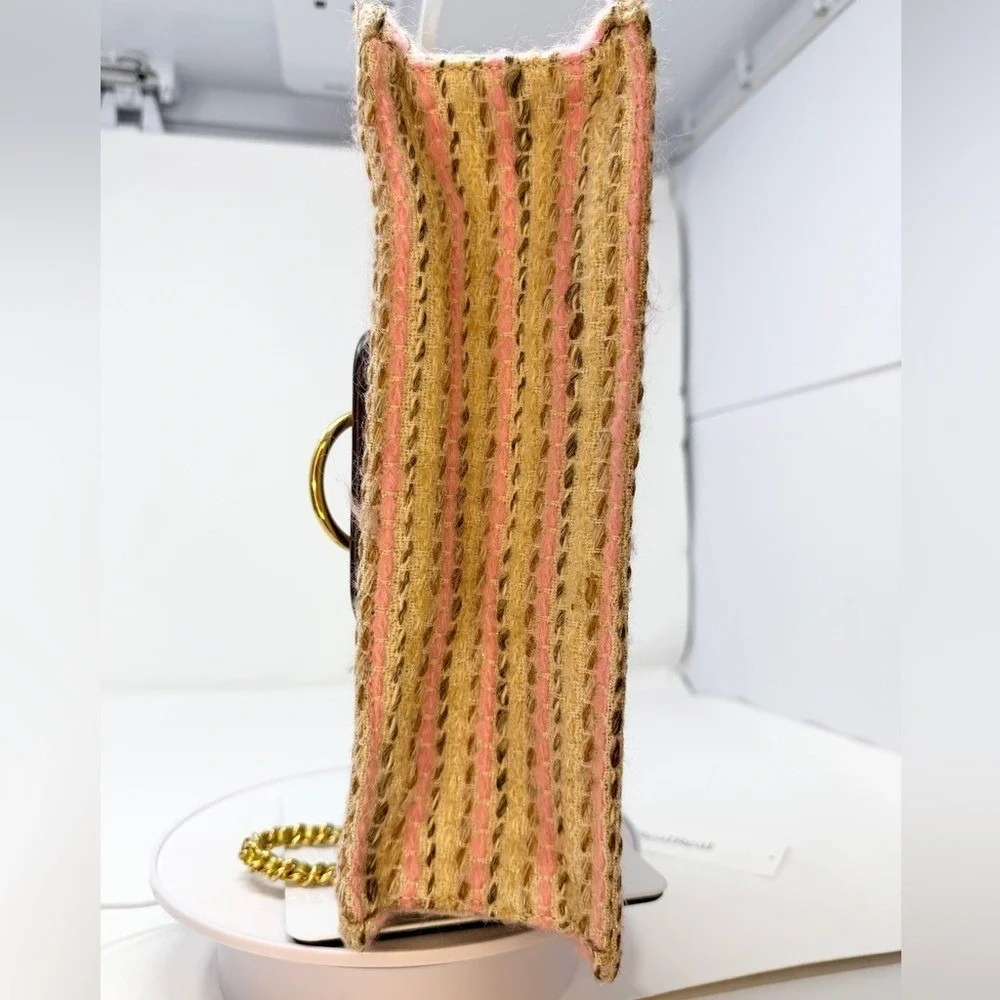 Marc Jacobs Vintage 2011 Runway Jeannie Jewel Applique Tweed Clutch Bag